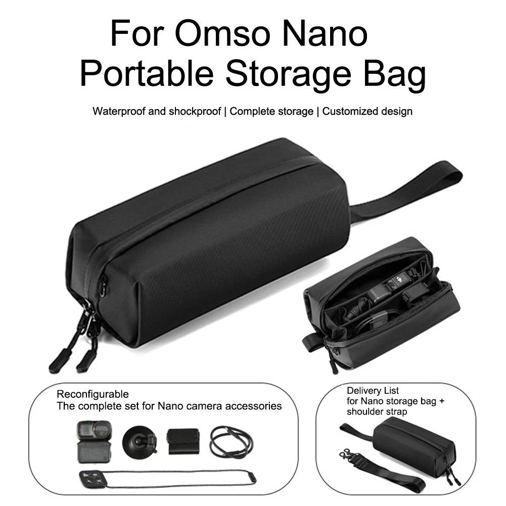 Storage Case for DJI OsmoNano (2020–2023) - Nylon, Adjustable Shoulder Strap