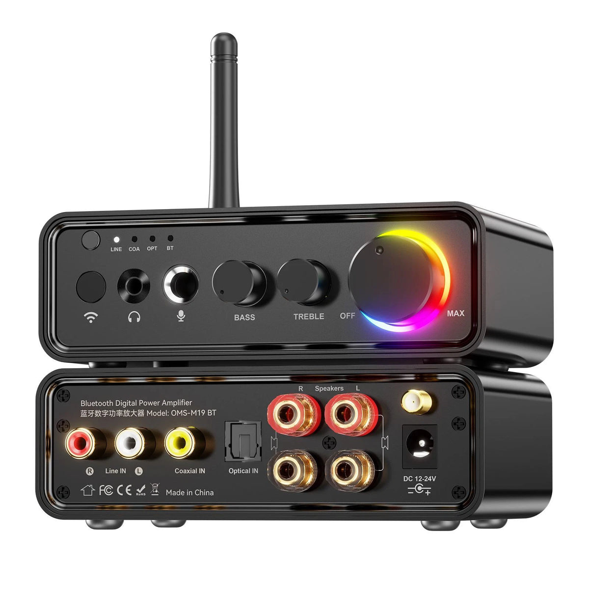 TPA3116D2 Bluetooth Mini Amplifier for DC 12-24V Vehicles