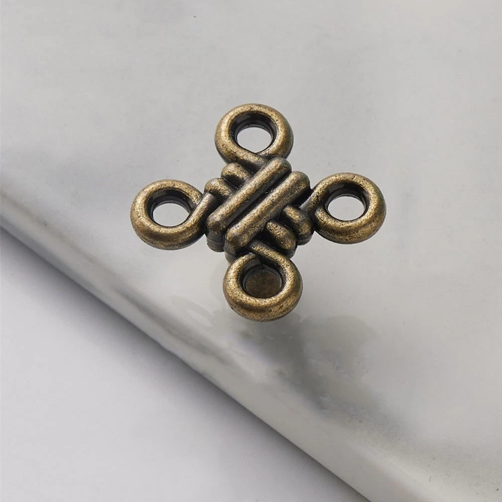 2Pcs Zinc Alloy Antique Drawer Cabinet Door Knob Pull for