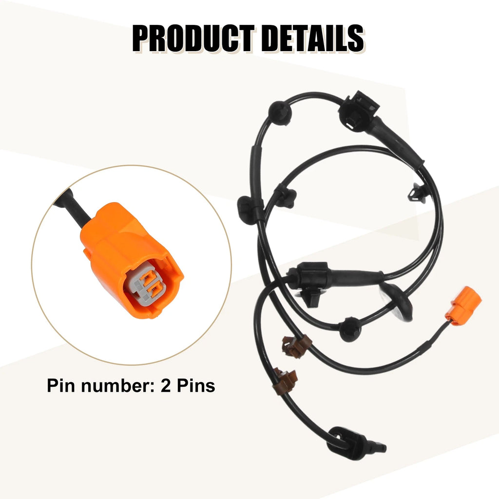 4pcs ABS Sensor No. 57450SLNA01 for Honda Fit (2007–2008)