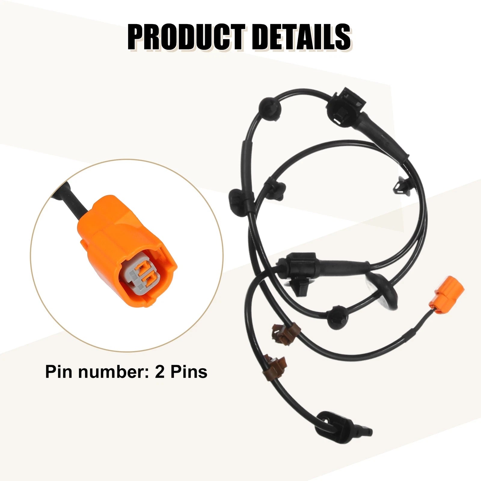 4pcs ABS Sensor No. 57450SLNA01 for Honda Fit (2007–2008)