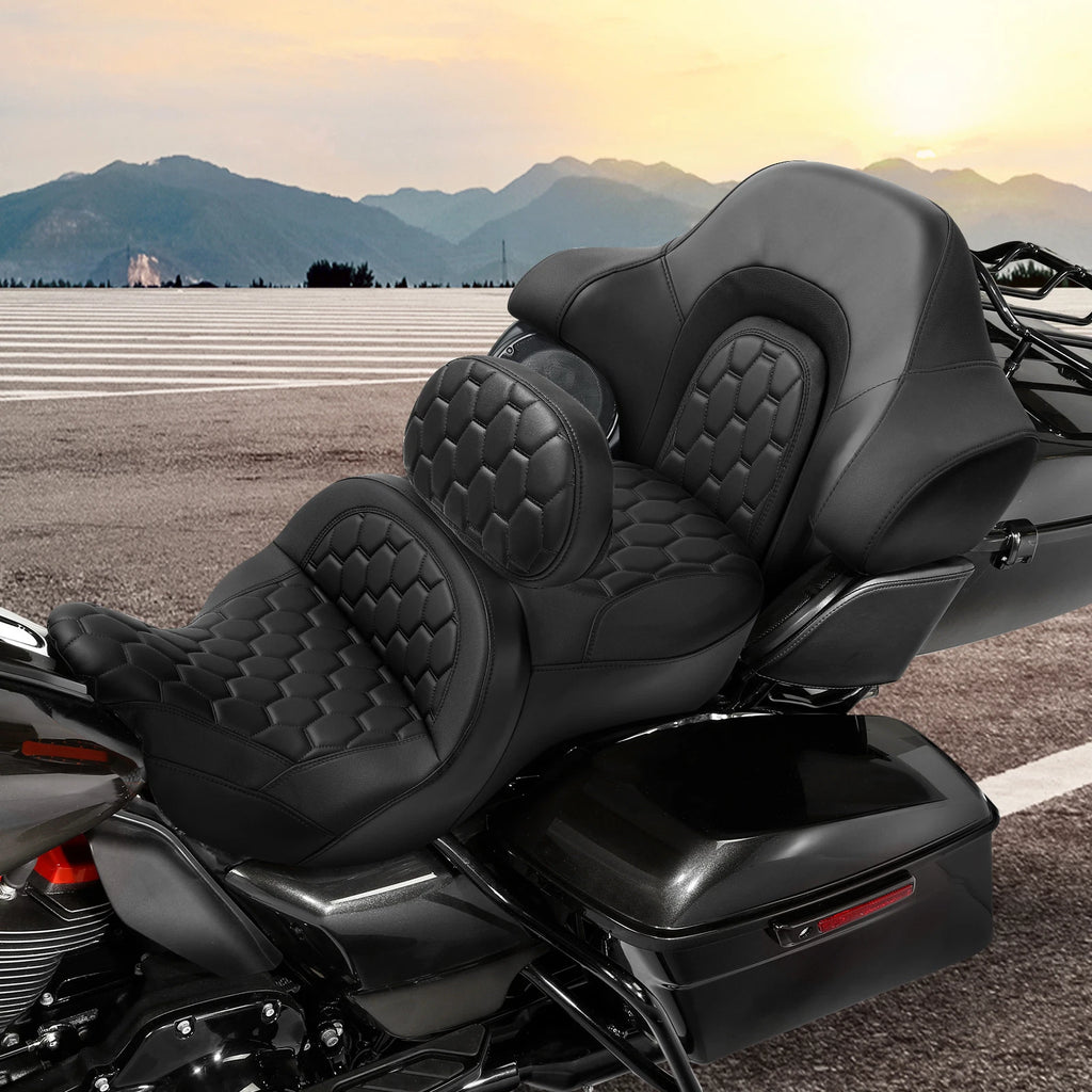 Passenger Seat & Backrest for Harley Electra Glide (2014–2023)
