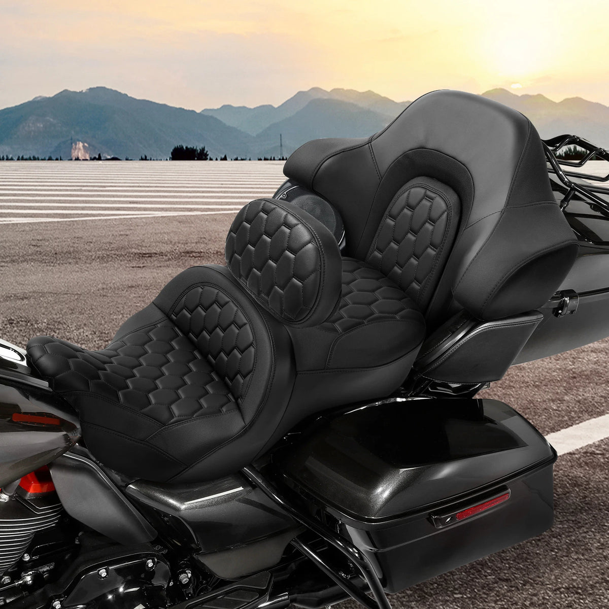 Passenger Seat & Backrest for Harley Electra Glide (2014–2023)