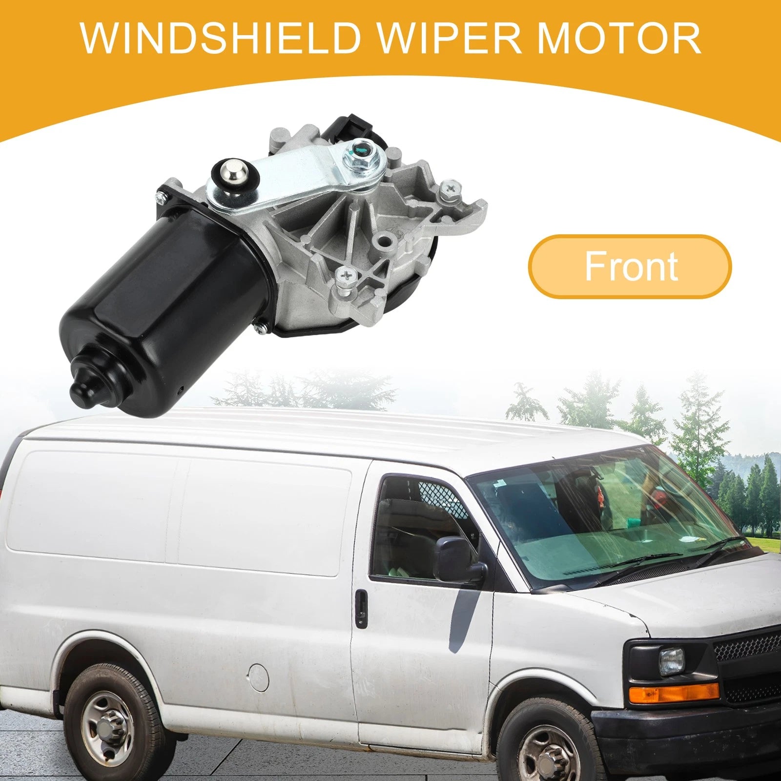 Front Windshield Wiper Motor OEM Replacement for Chevrolet Express (1996–2002)