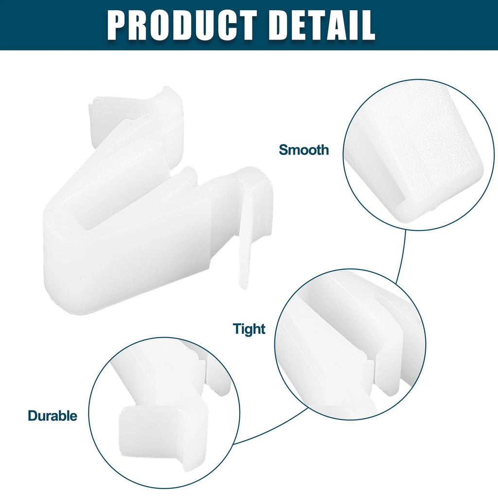 Interior Trim Retainer Clip Fastener Set for Toyota Lexus White (30 Pack)