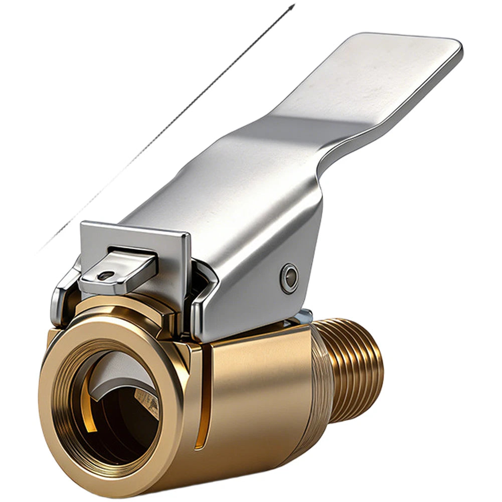 Copper Tire Valve Stem Quick Fill Nozzle for Car Bike (Universal)