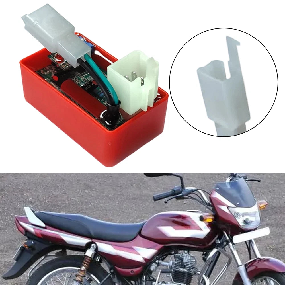 Motorcycle Igniter for Bajaj CT100 (2000–2006) 7 Pin CDI Box Red