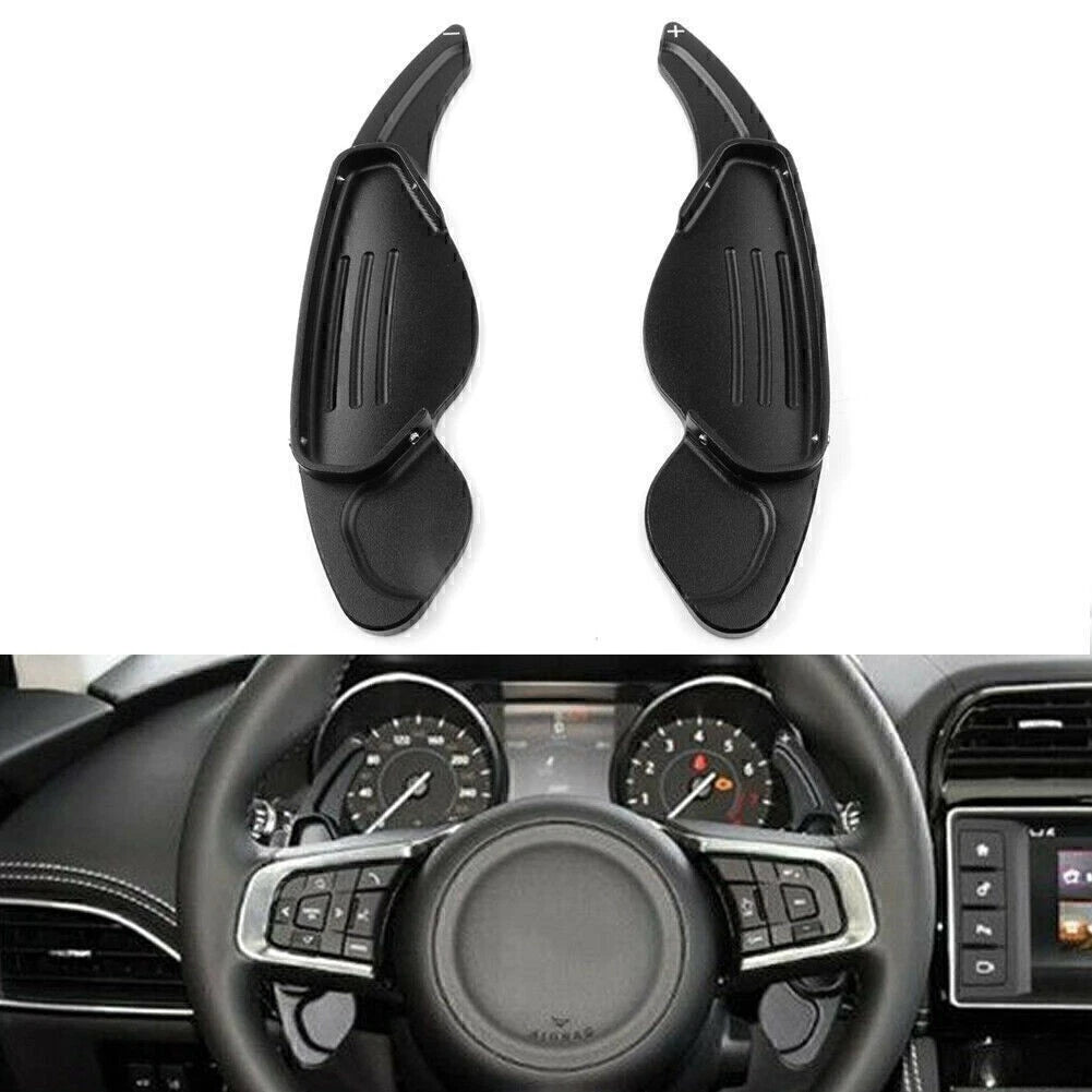 2X Steering Wheel Shift Paddle Extensions for Land Rover Jaguar