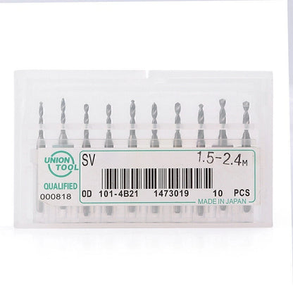 10x Mini Micro Drill Bits for PCB Circuit Boards (1.5mm-2.4mm)