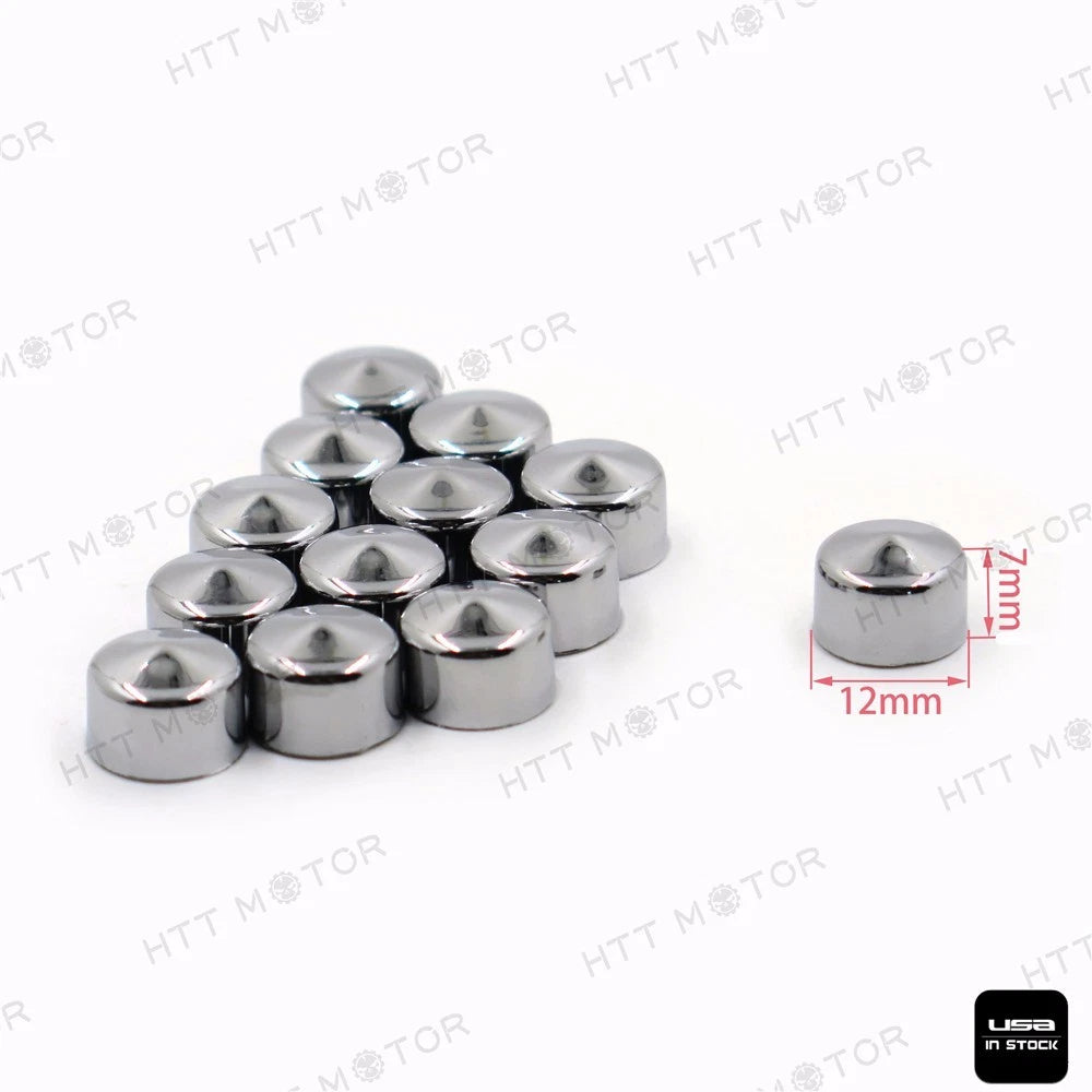 13PCS Bolt Cap Topper Nut Kit for Harley Softail & Dyna (Twin Cam)