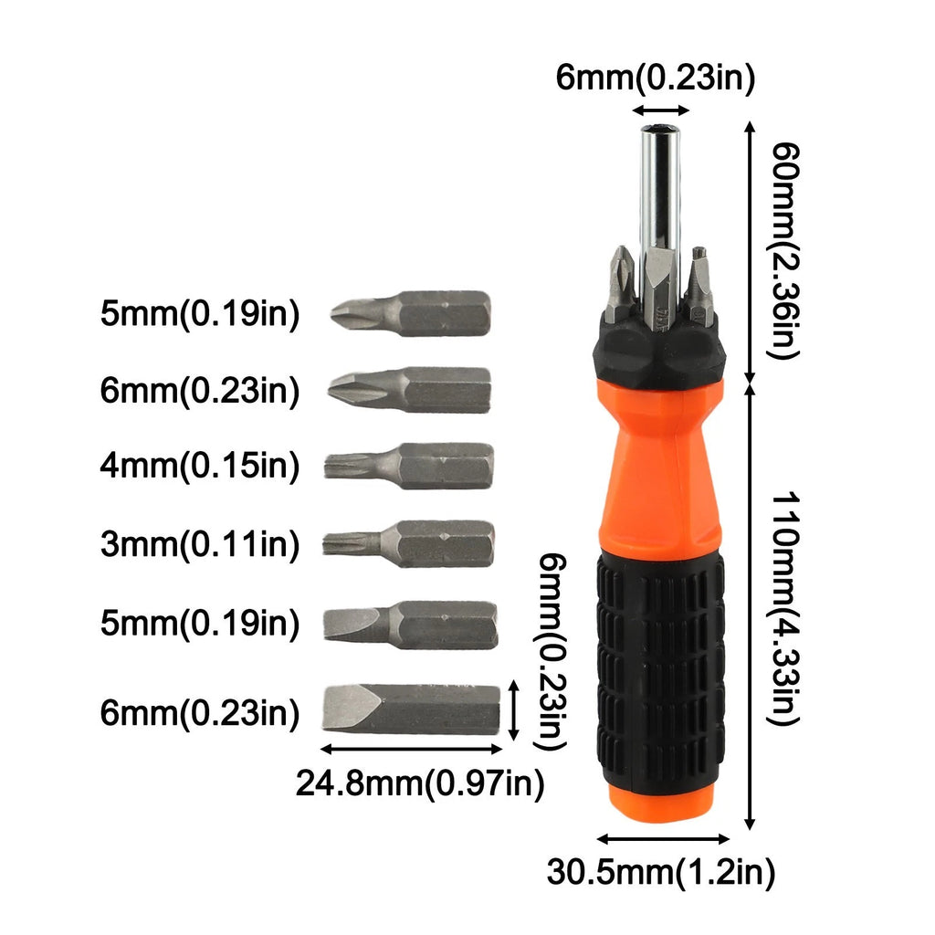 Set of 4 Screwdrivers for Portable Multi-Functional Tool Set