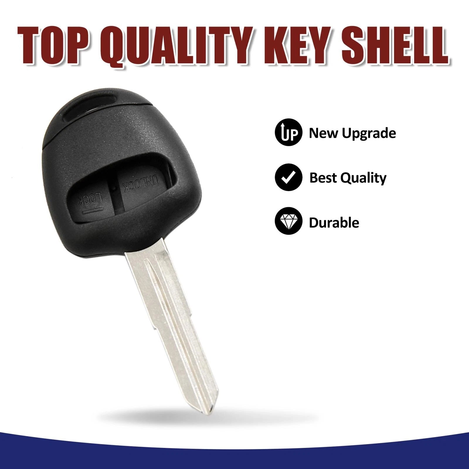 Replacement Key Fob Shell Case for Mitsubishi Outlander L200 (2010–2020)