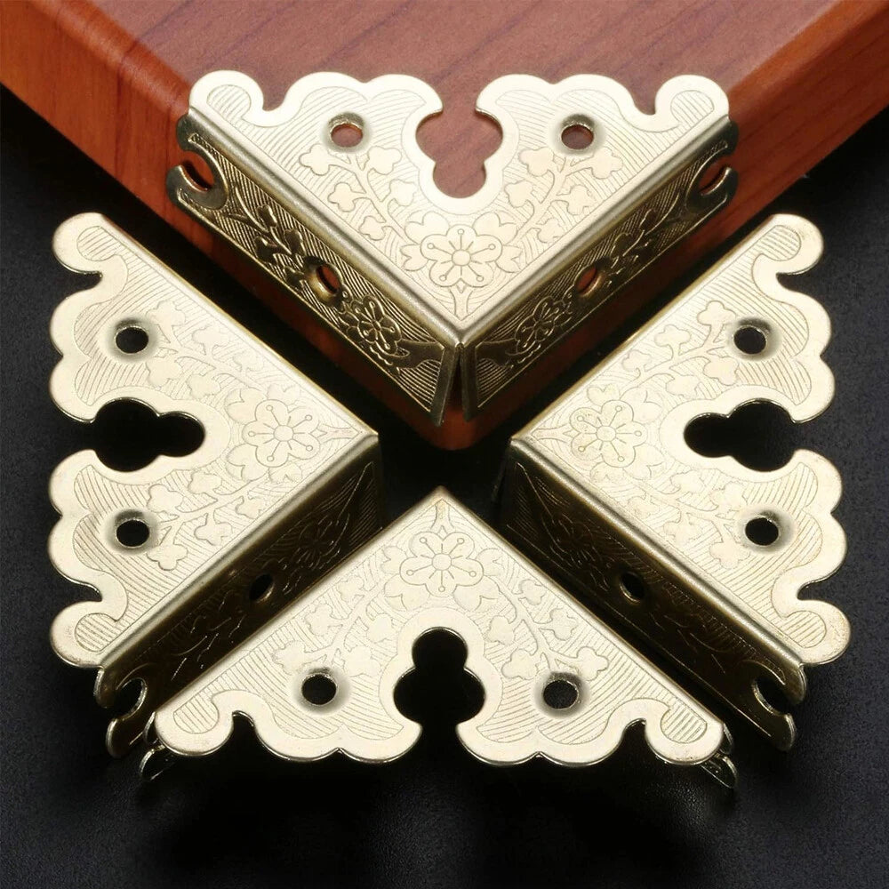 4/8/12/16Pc Retro Jewelry Wine Gift Box Corner Protector Furniture Guard 3535mm
