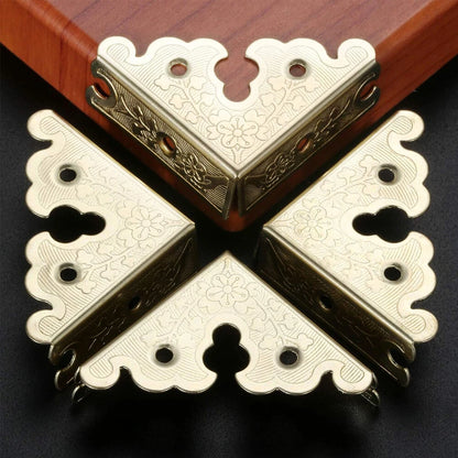 4/8/12/16Pc Retro Jewelry Wine Gift Box Corner Protector Furniture Guard 3535mm