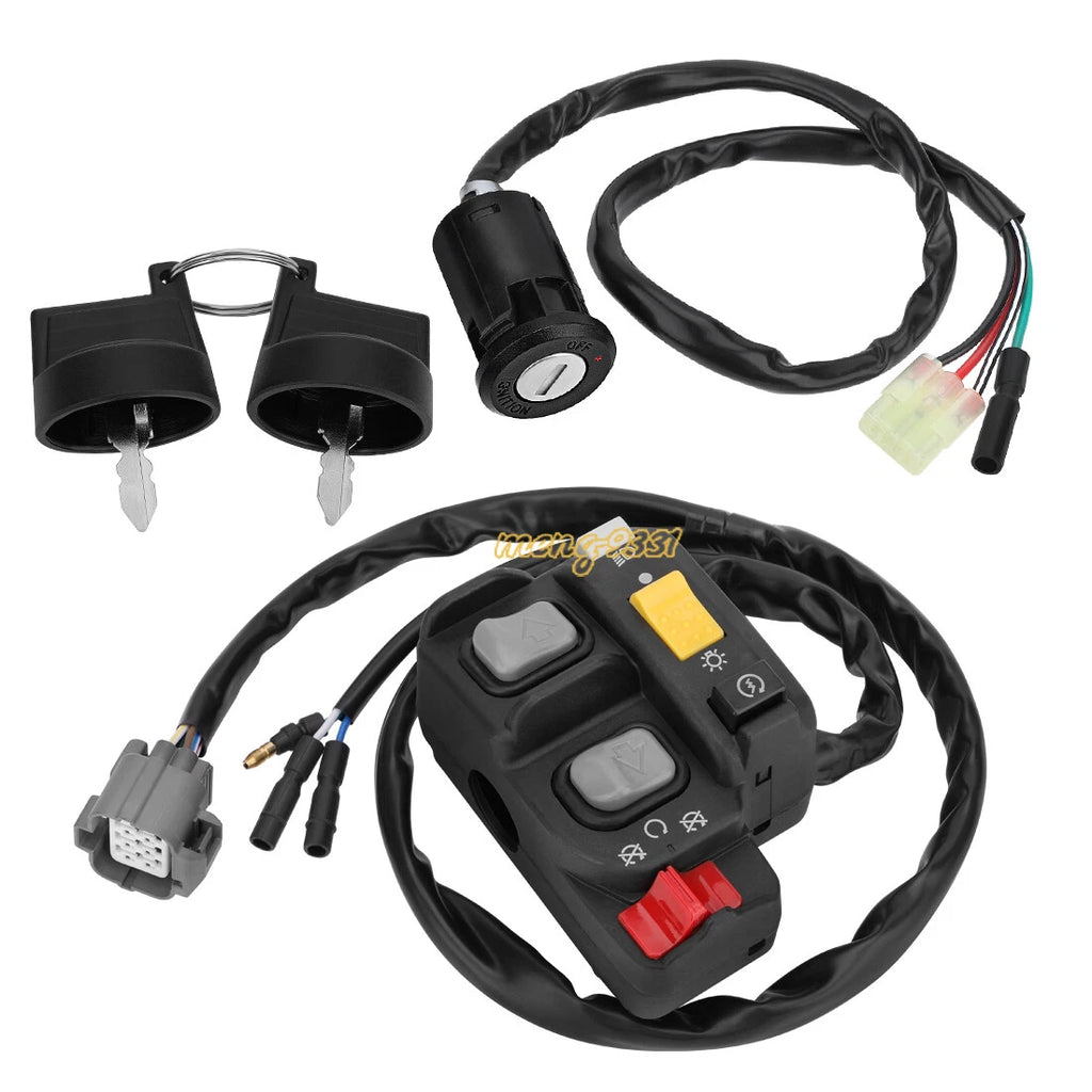 Handlebar Switch & Ignition Key Switch for Honda Recon 250 TRX250TE ES (2002–2004)