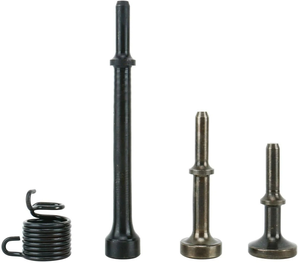 Set of 4 Pneumatic Air Hammer Chisel Bits with Spring for Automotive Use