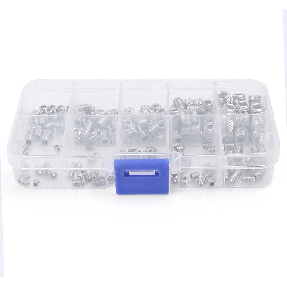 200PC Hex Socket Set Screws Assortment Kit for (M3–M8)