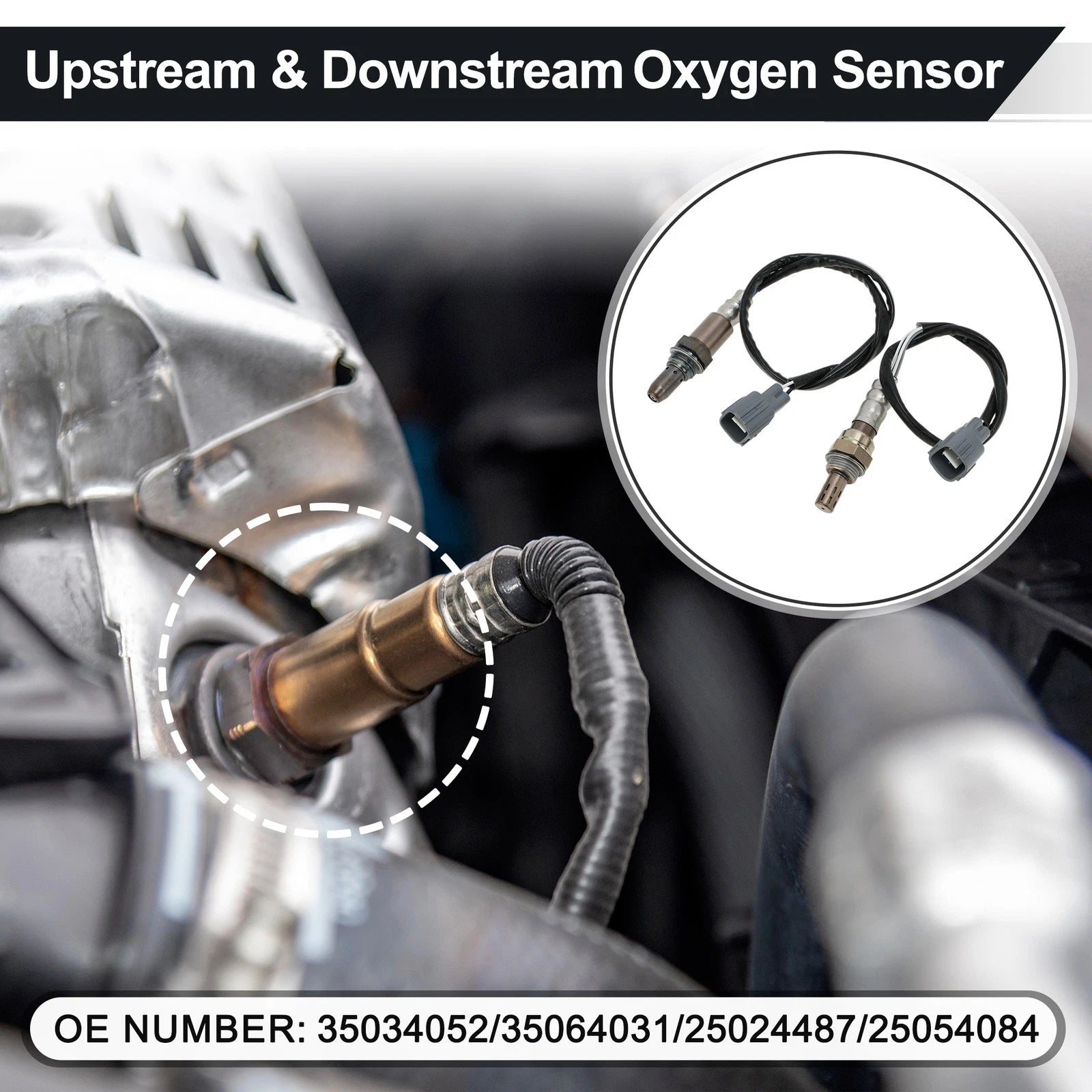 2X Upstream & Downstream Oxygen Sensor for Subaru Crosstrek (2013–2017) 35034052