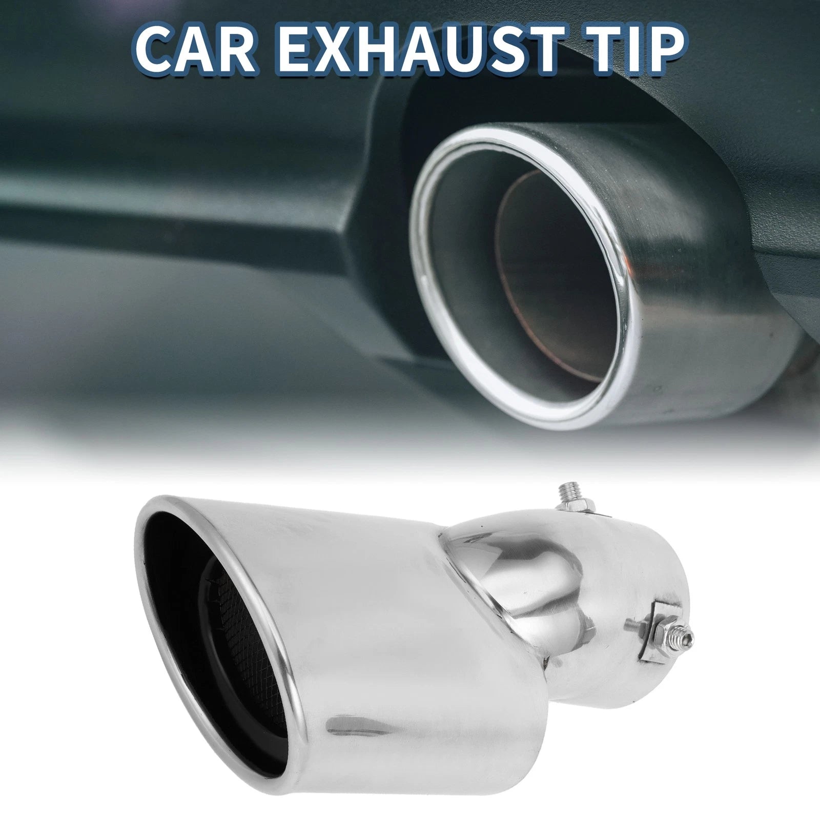 Exhaust Tip Slant Cut 2.3 Inlet Replacement for Honda Civic (2016–2019)