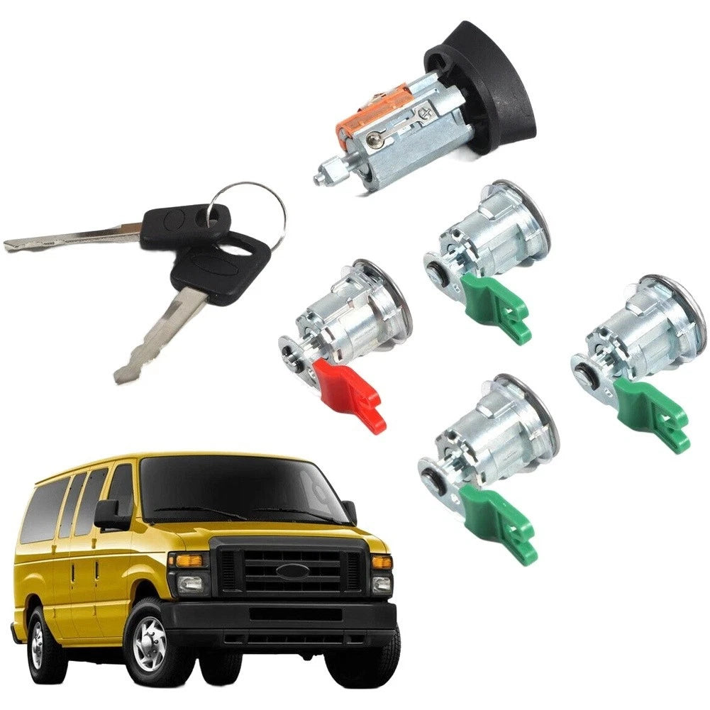 Door Lock Cylinder Kit for Ford Econoline E350