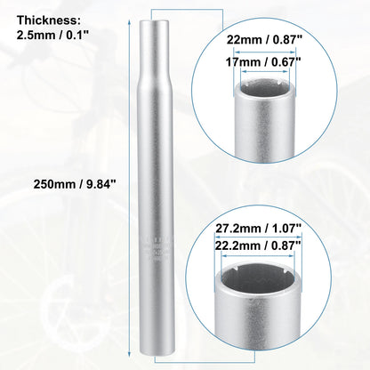 Aluminum Alloy Seat Post with Scale Mark for Bicycle (27.2mm x 250mm)