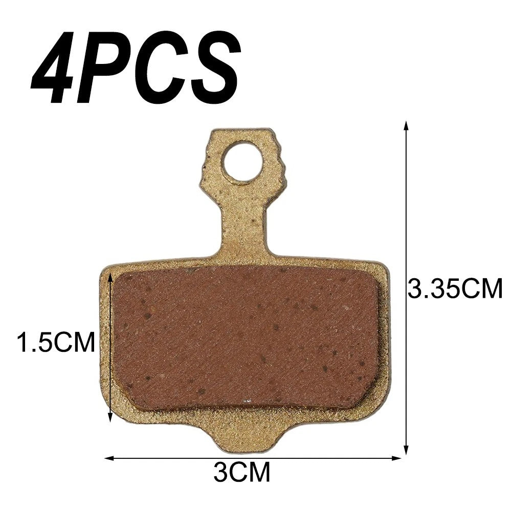 Set of 4 Brake Pads for Bicycle (Full Metal Replacement)