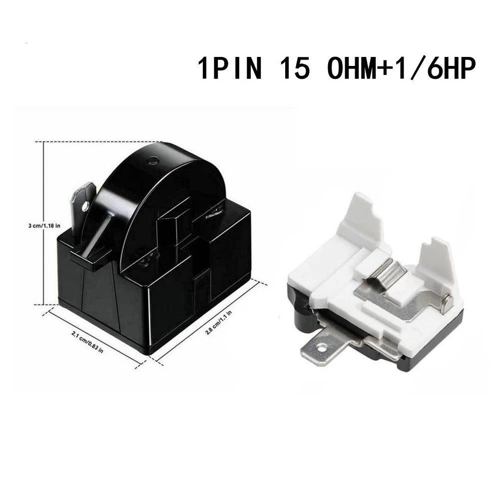 Relay and Compressor Overload Protector Set for Compact Refrigerator