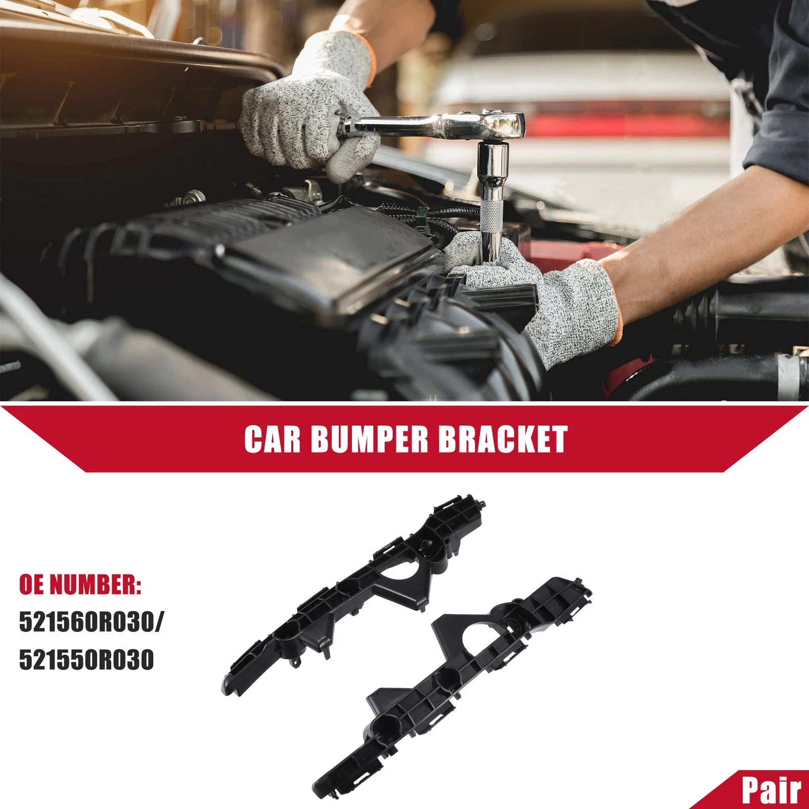 Rear Bumper Bracket Replacement Left Right for Toyota RAV4 (2013–2018)