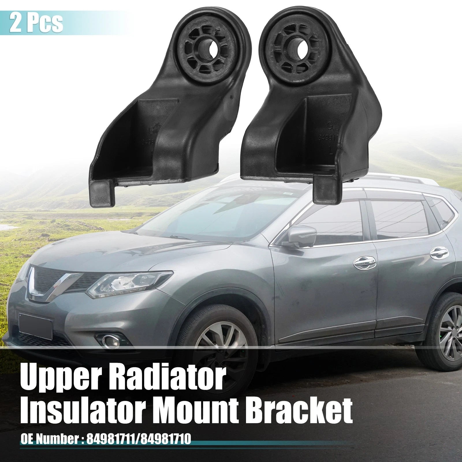 2pcs Upper Radiator Insulator Mount Bracket Replacement for GMC Terrain (2018–2021)