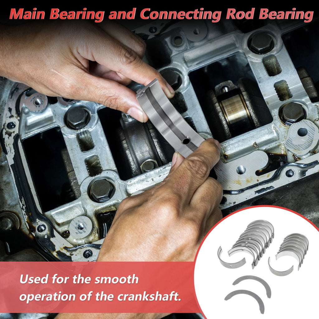 Engine Main and Connecting Rod Bearing Kit for Hyundai Accent (2000–2005)