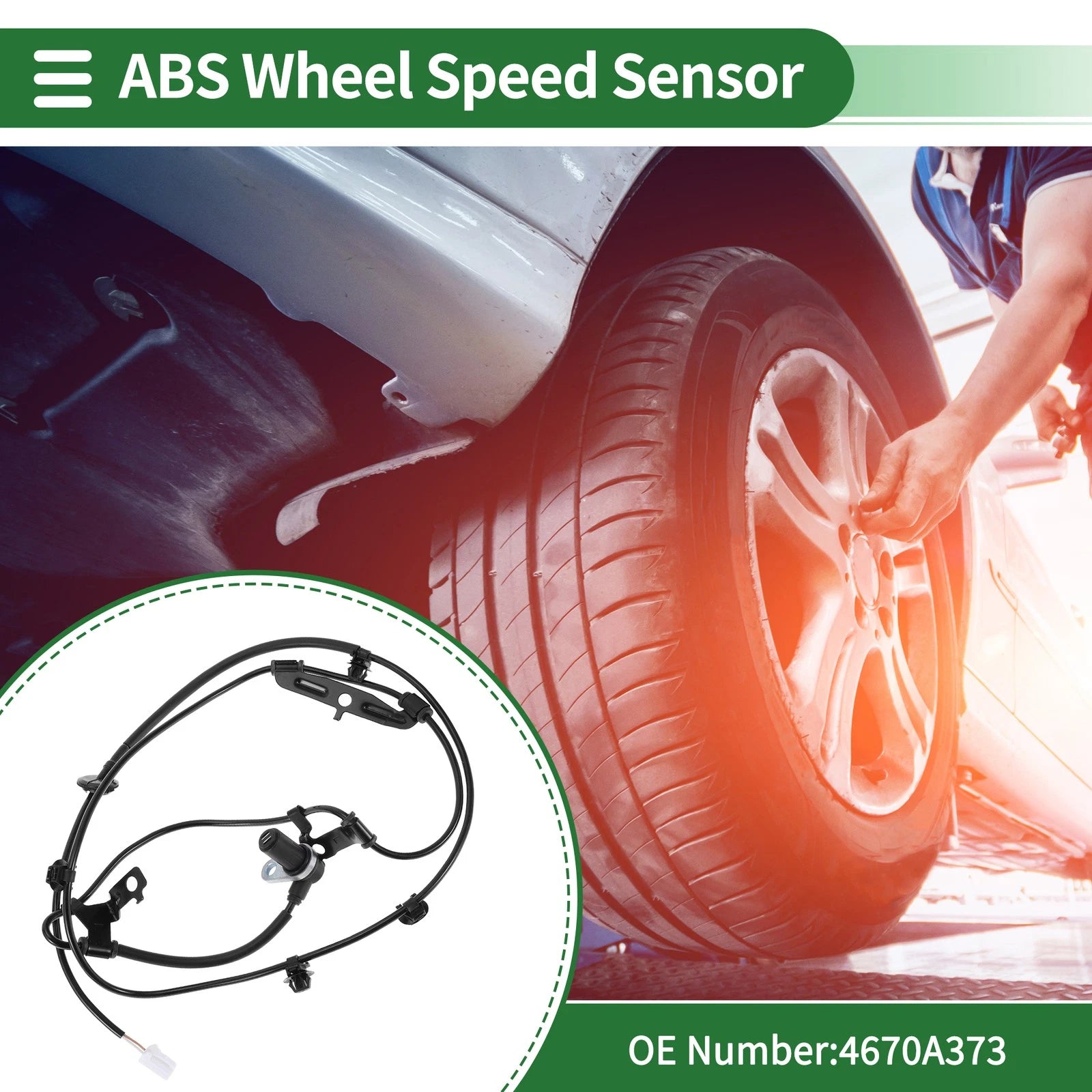 ABS Wheel Speed Sensor Replacement for Mitsubishi Galant Rear (2004–2009)