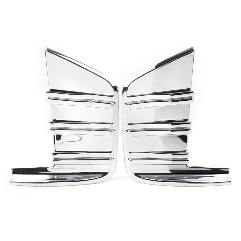 2X Front Fog Light Cover Trim for Chevrolet Silverado 1500 (2019–2020) Chrome