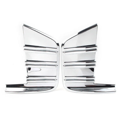 2X Front Fog Light Cover Trim for Chevrolet Silverado 1500 (2019–2020) Chrome