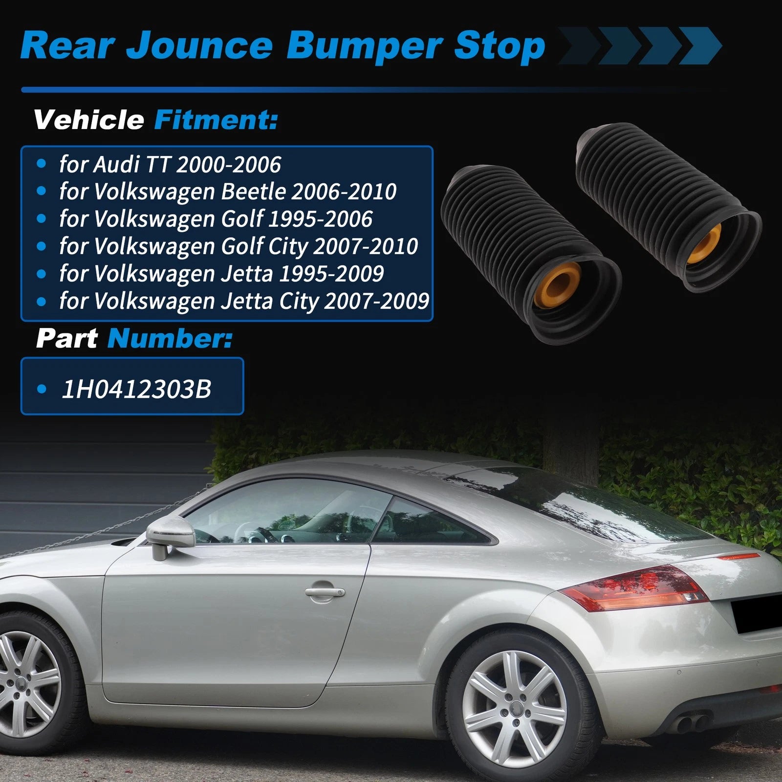 Suspension Bump Stop Set for Audi TT (2000–2006)