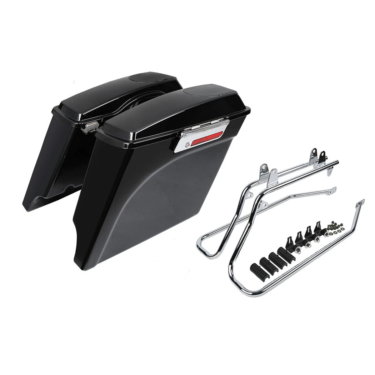 Stretched Saddlebags Speaker Lids Bracket for Harley Softail (1984–2017)