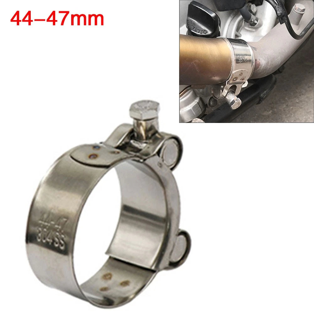 Exhaust Muffler Pipe Clamp for Universal Motorcycles (44-47mm)