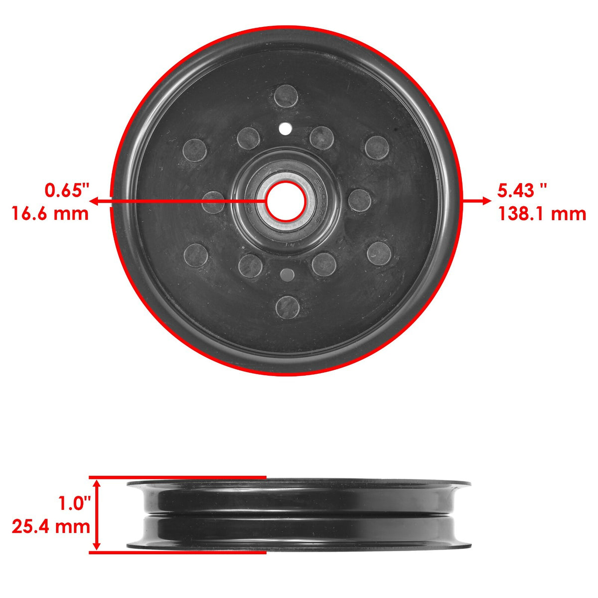 Deck Pulley Idler Assembly for John Deere Z665 EZtrak Mower (2016–2024)