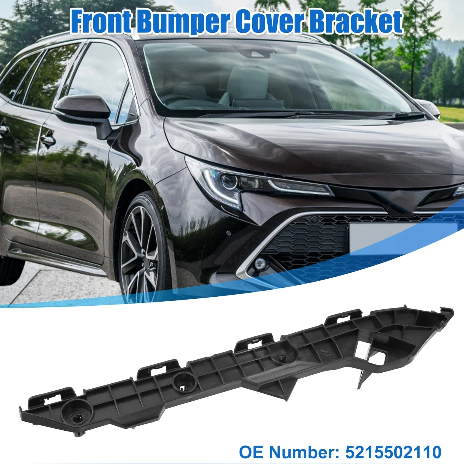 Front Right Bumper Cover Bracket Replacement for Toyota Corolla (2009–2013)