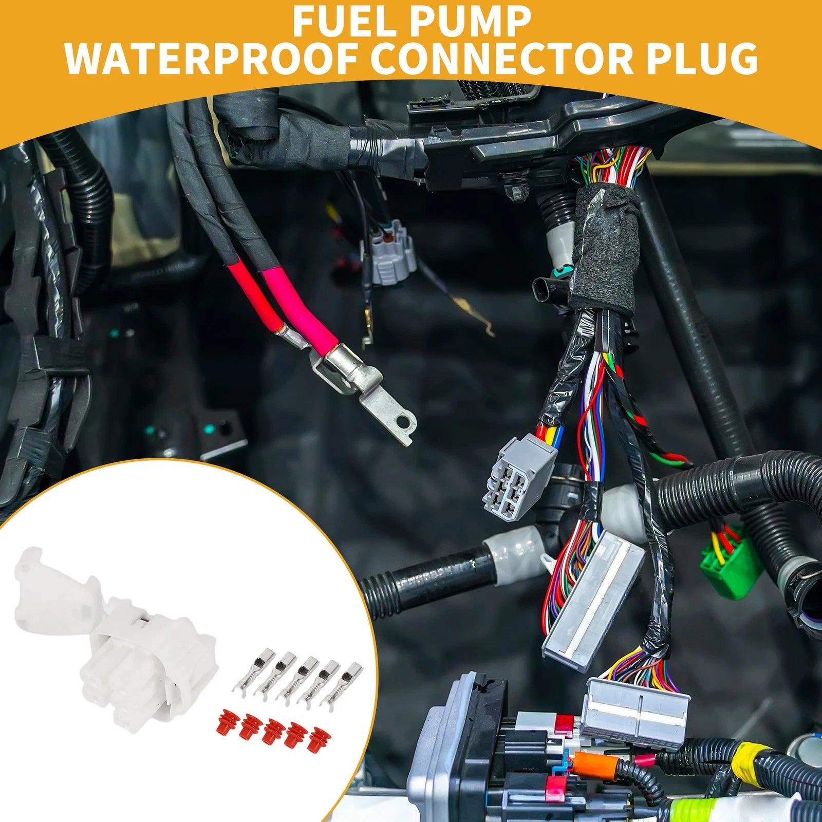 5 Pin Fuel Pump Waterproof Connector Plug for Toyota Corolla (2000–2023)