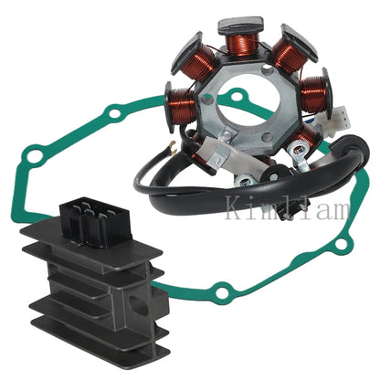 Stator Coil, Regulator Rectifier, Gasket for Yamaha XT125 XT125X XT125R (2007–2008)