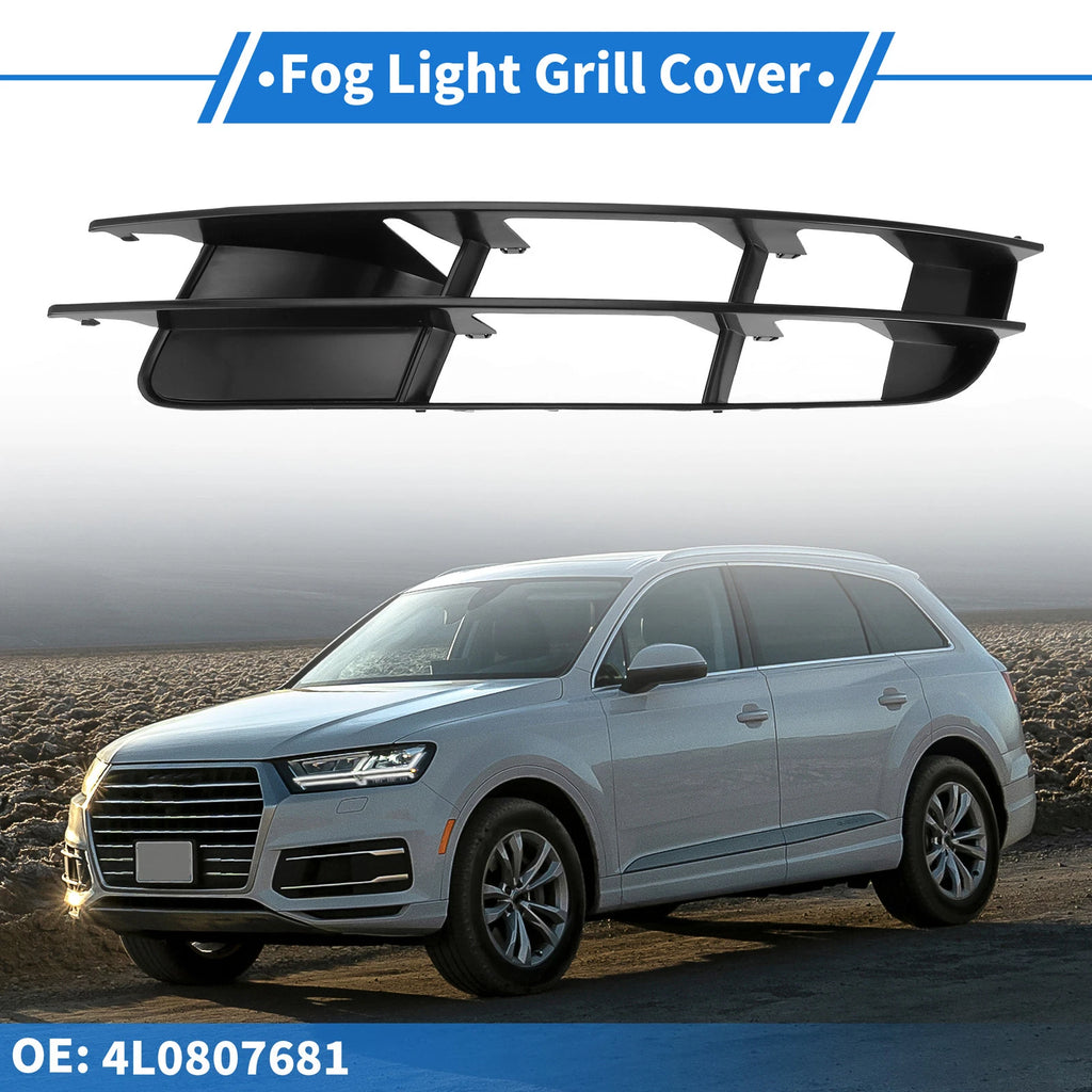 Fog Light Grill for Audi Q7 (2007–2009) No. 4L0807681 ABS Black