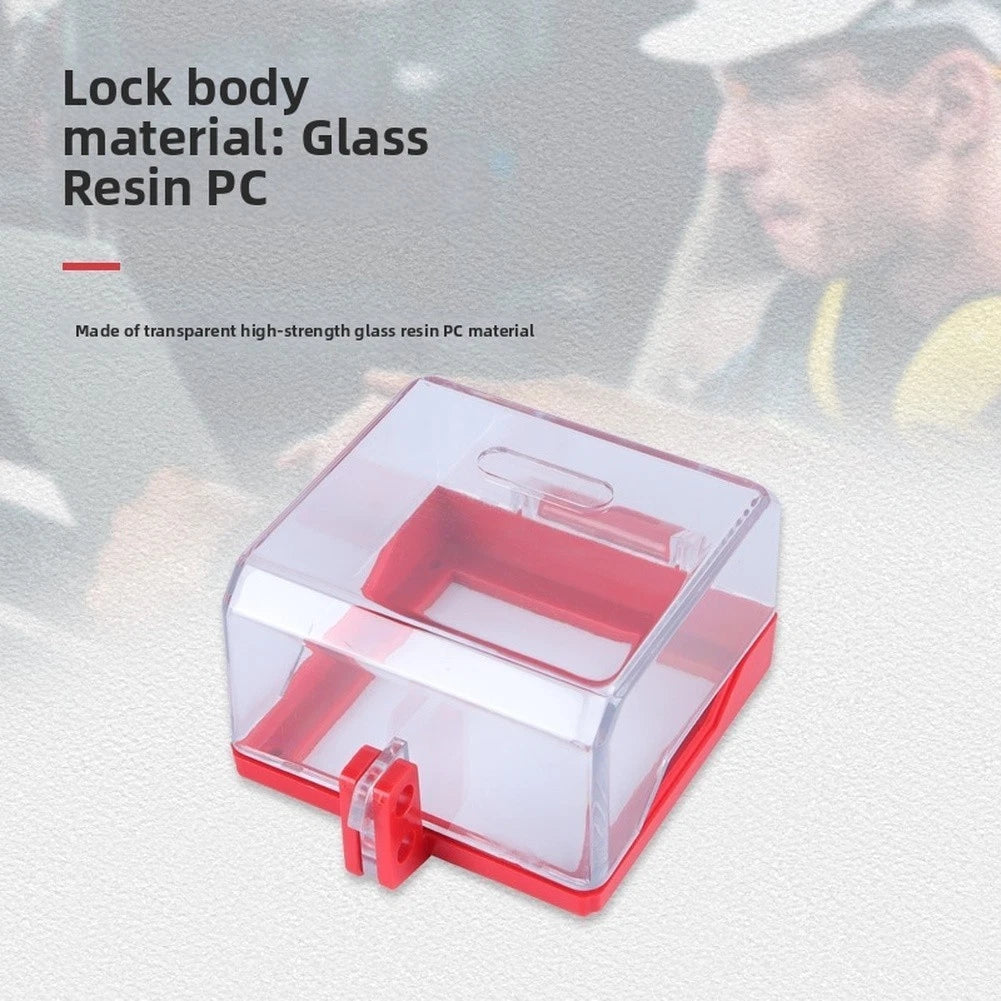 Secure Transparent Lock Box for On/Off Switches (15.8 cm x 9.8 cm x 6.5 cm)