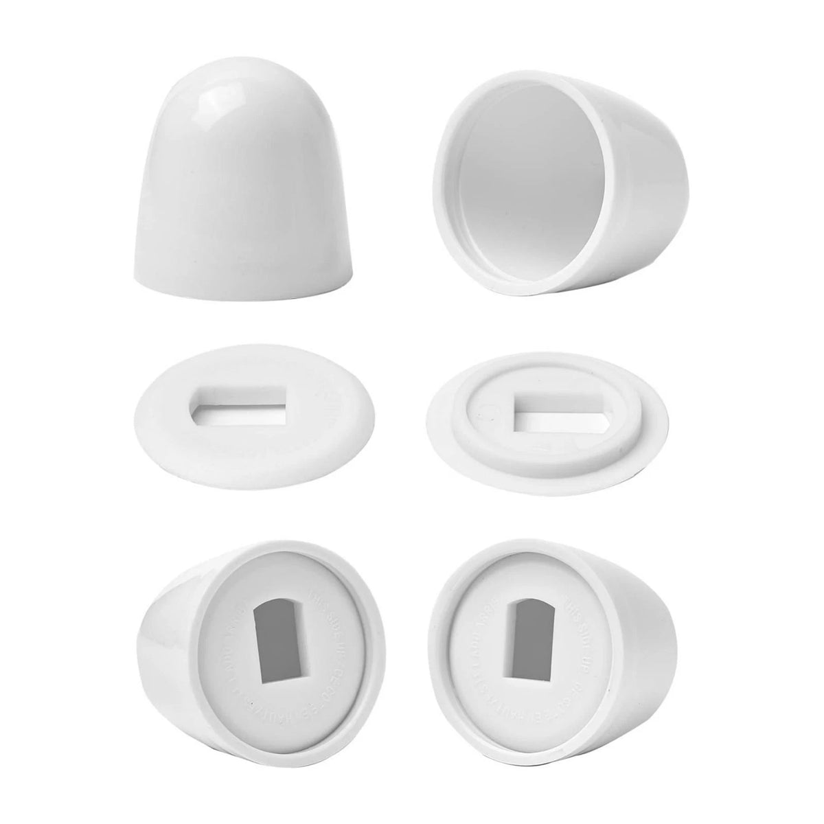 Toilet Bolt Caps for Universal Fit (No Cut Needed)