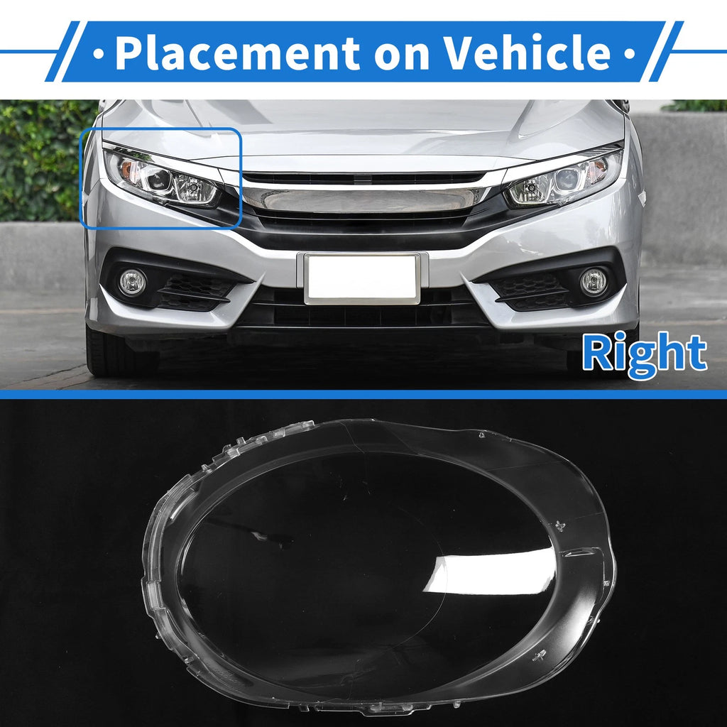 1 Pcs Headlight Lens Cover for Mini F55 (2014–2018) PC Clear