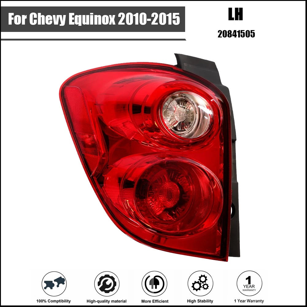 Tail Light Assembly for Chevy Equinox (2010–2015) Left Rear Halogen