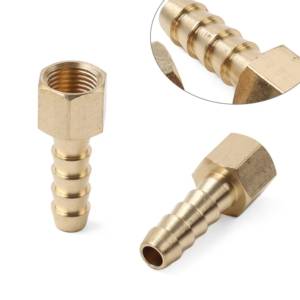 2X Brass Barb Hose Fitting Connector Adapter 1/4" x 1/8" NPT Female