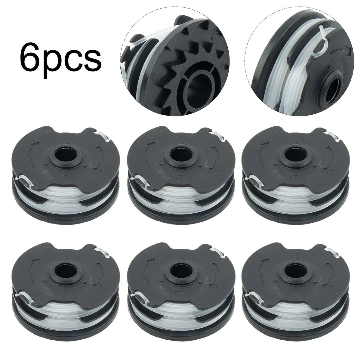 2X Thread Spools for Lidl Grass Trimmer (Easy to Install)