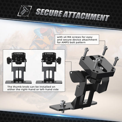 NICECNC Bar Clamp GPS Phone Mount Bracket for KTM 890 Adventure (2021–2023)