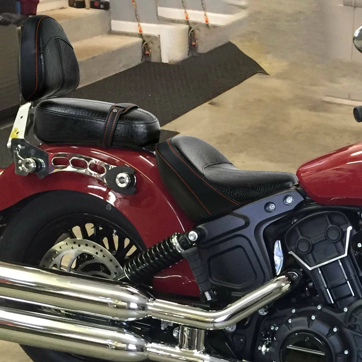 Rear Passenger Seat for Indian Scout Sixty (2015–2023) - Black