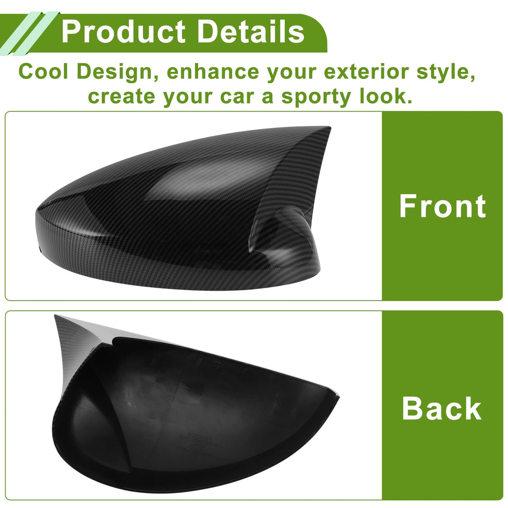 Mirror Cover Cap Replacement Pair for Honda Civic (2016–2021)